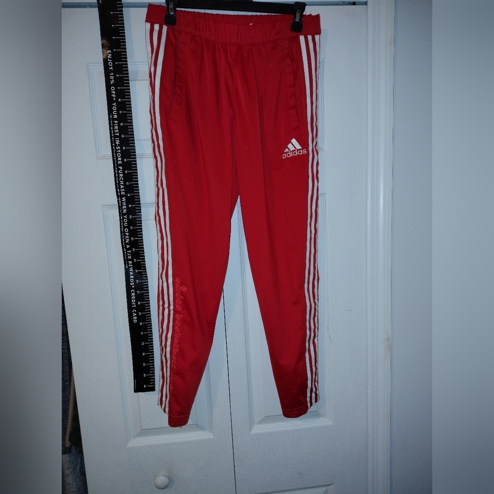 Adidas Ladies Rip Away Tare Away Joggers Classic Rare New Red Track Pants